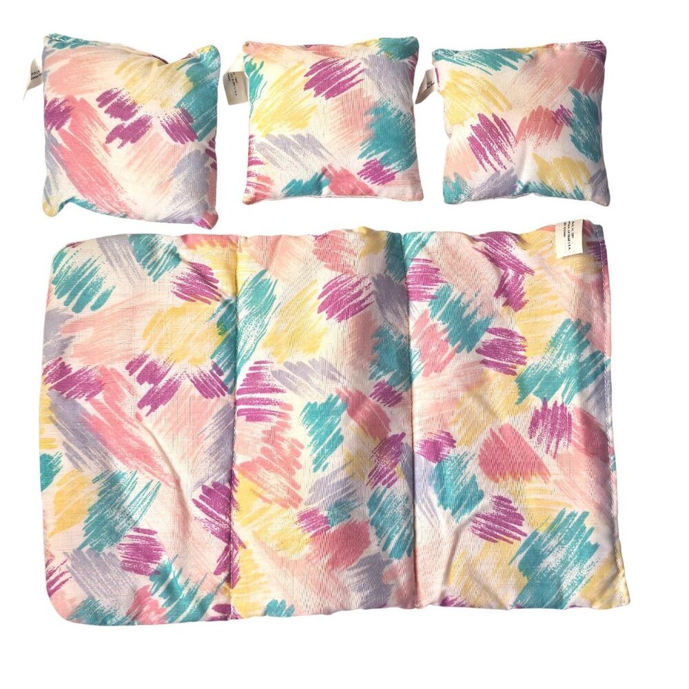 Vintage Barbie Living Pretty Sweet Roses Pink Furniture Couch Sofa Bed Cushions